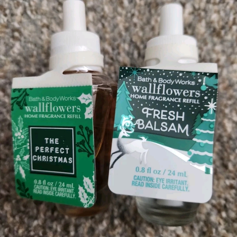 NWT 2-PIECE THE PERFECT CHRISTMAS & FRESH BALSAM WALLFLOWERS REFILLS